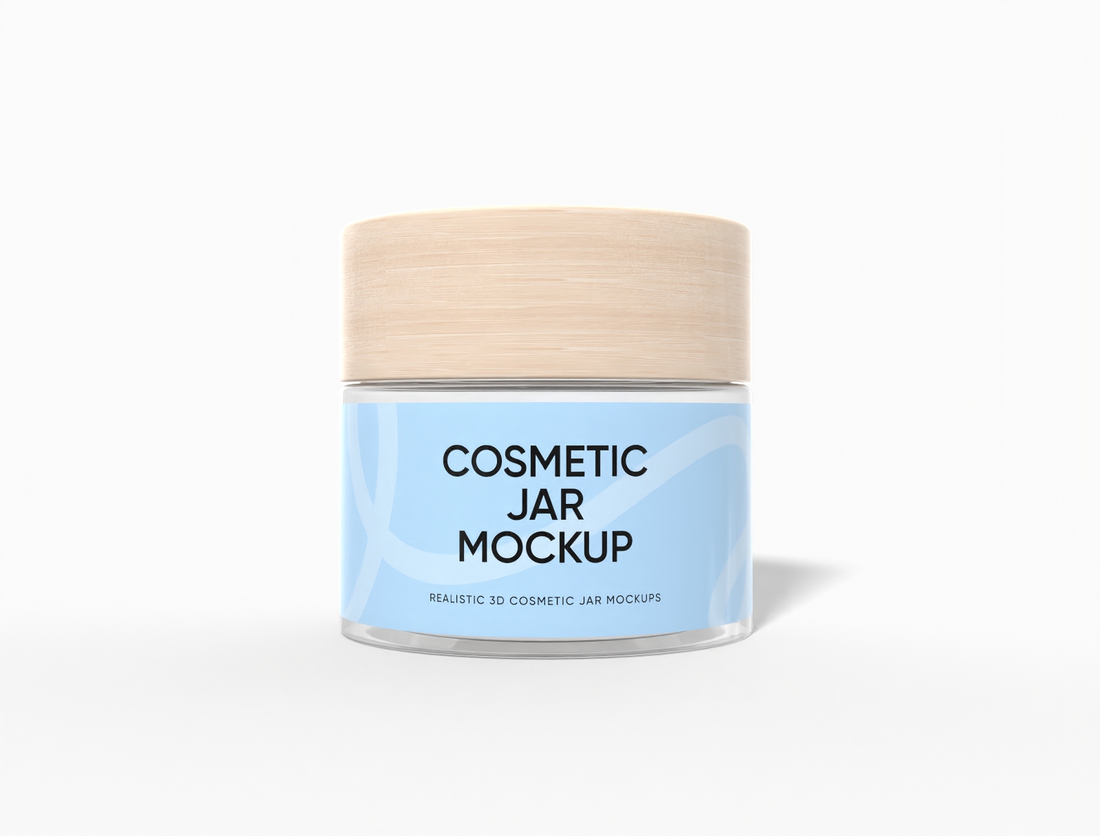 Cosmetic jar mockup