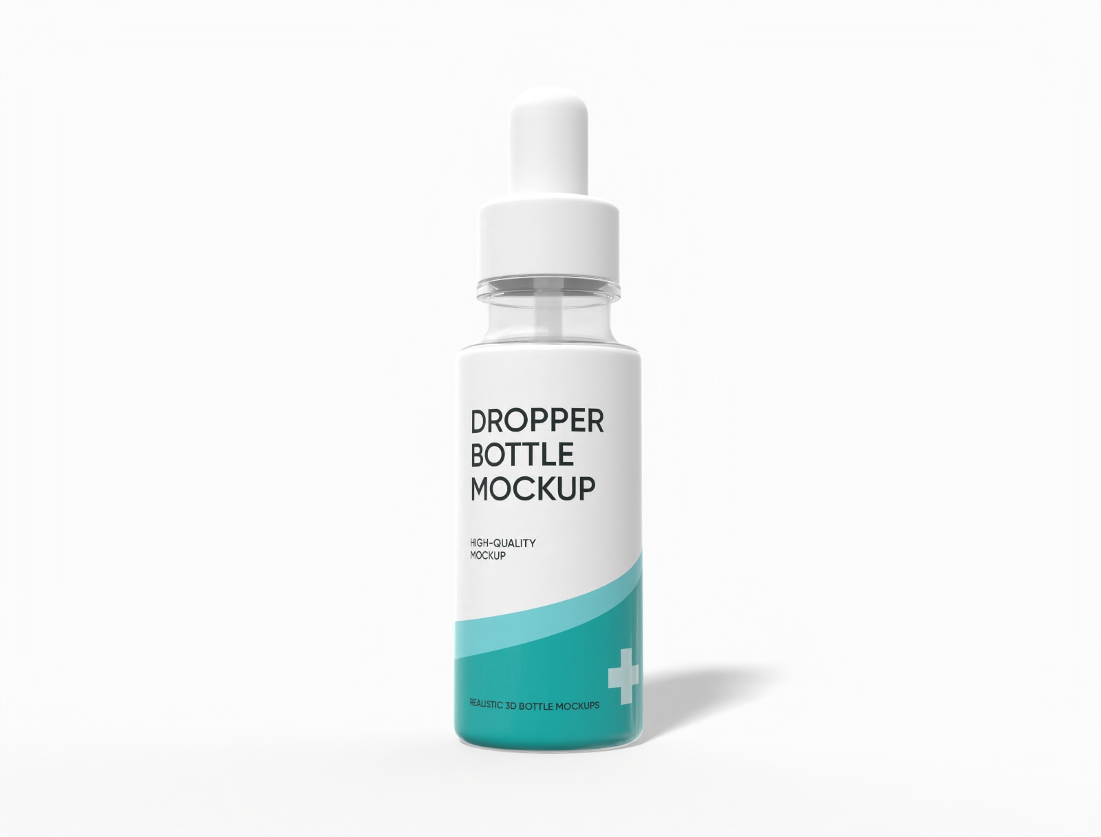 Essential oil dropper bottle mockup