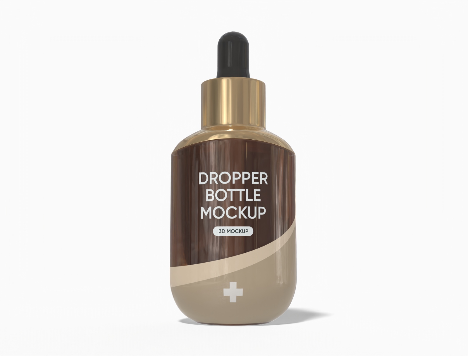 30 ml アンバースポイトボトルモックアップ