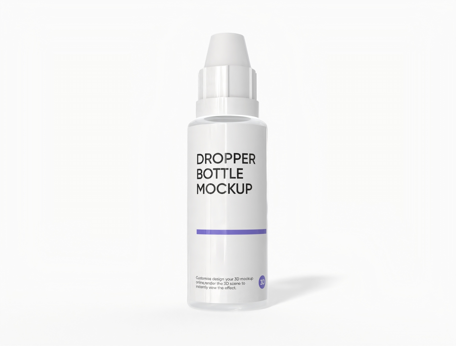 20 ml dropper bottle mockup