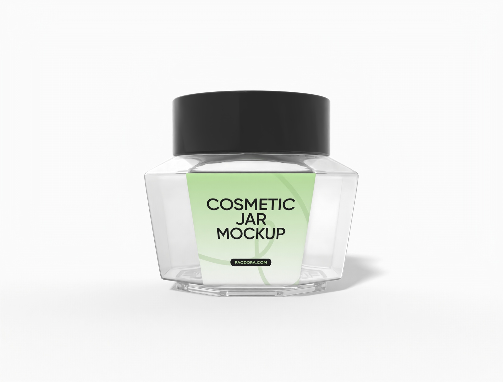 Cosmetic jar mockup