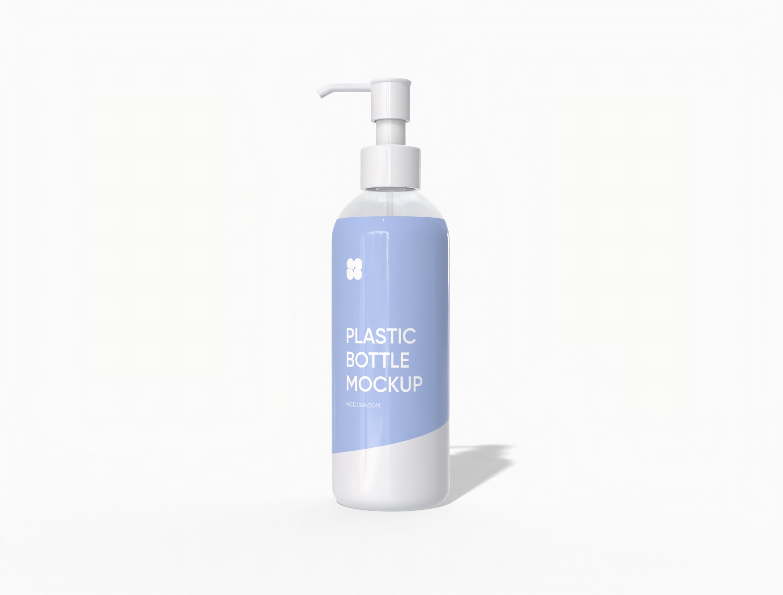 500 ml plastic bottle mockup