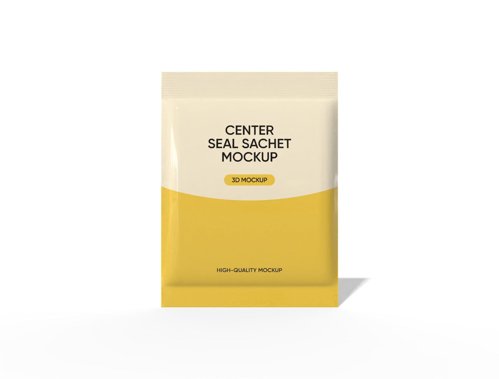 Sachet packaging mockup