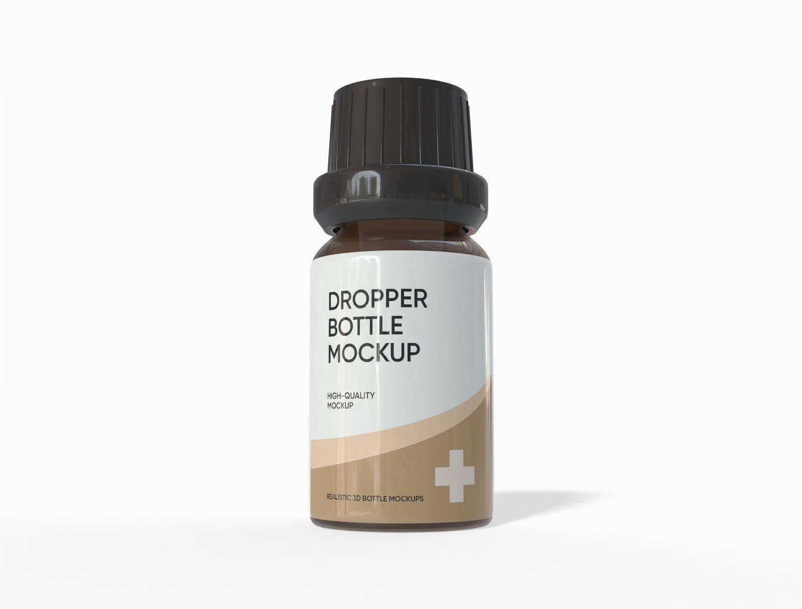 10 ml small dropper bottle mockup