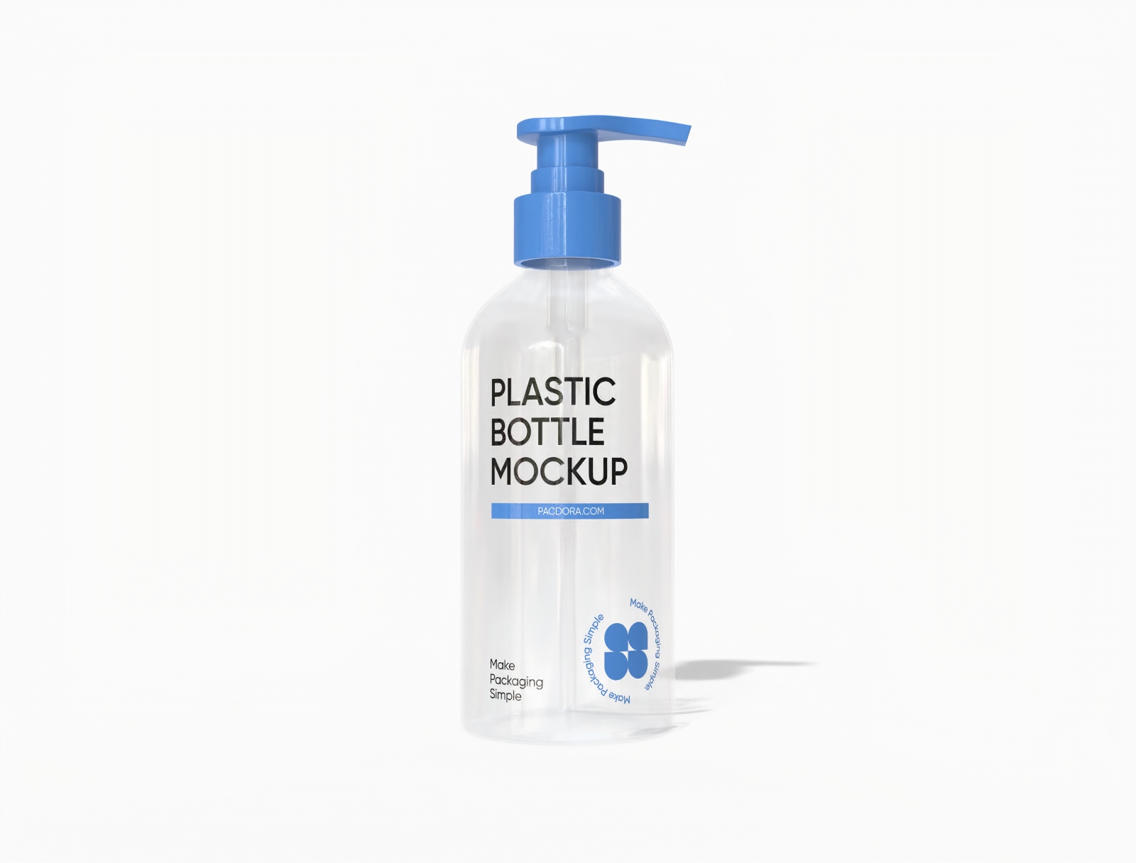 300 ml plastic bottle mockup