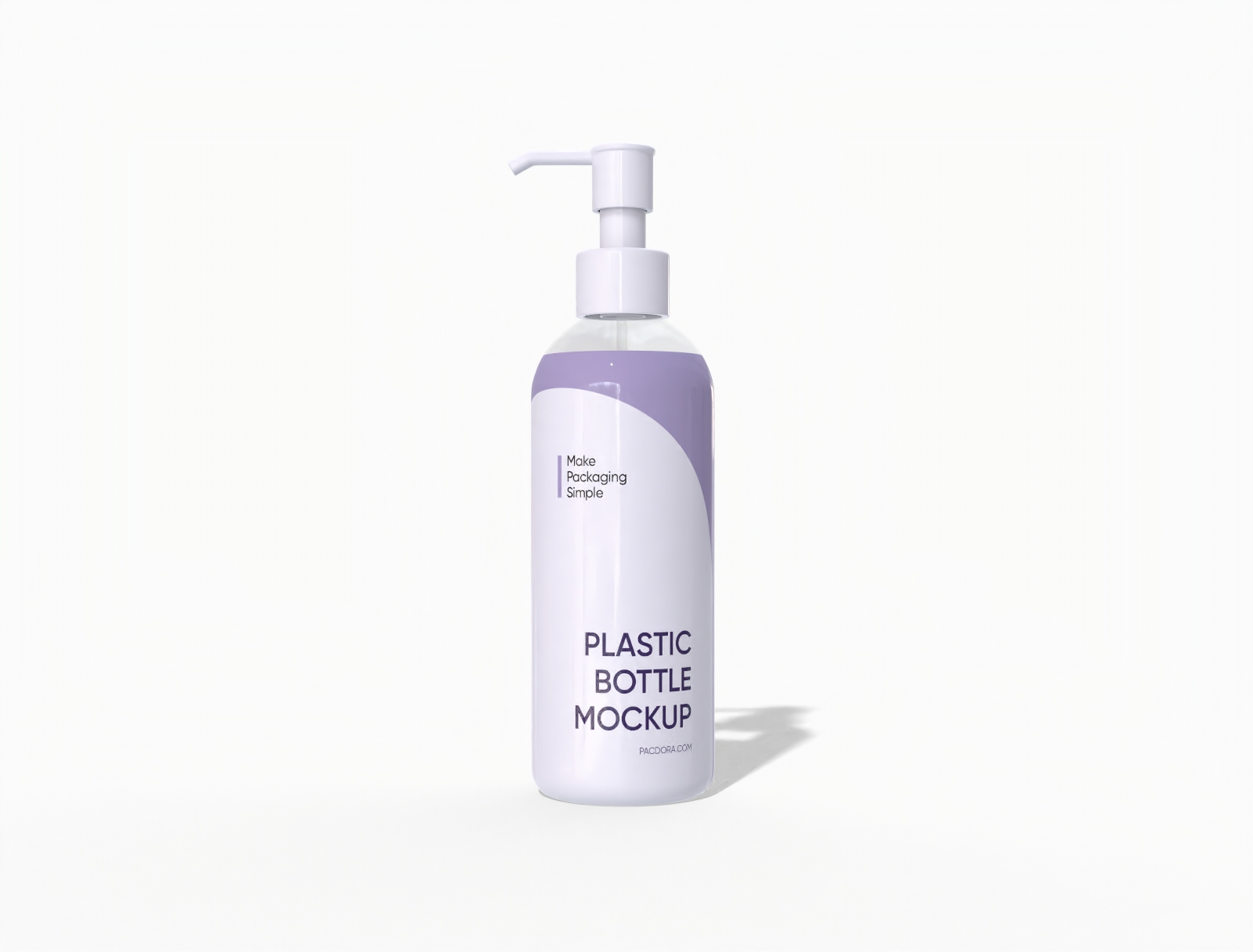 ml plastic pump bottle mockup