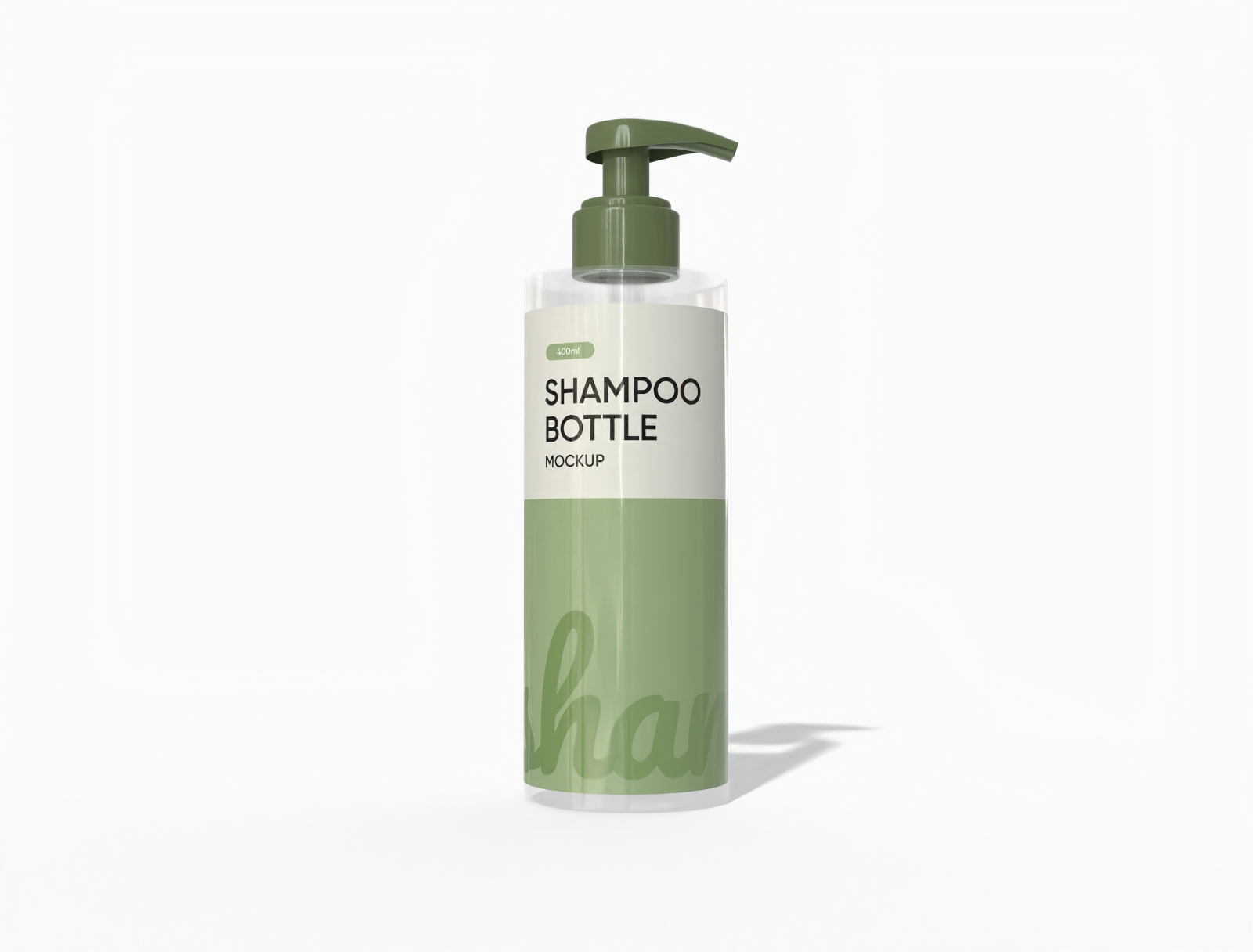 ml shampoo bottle mockup