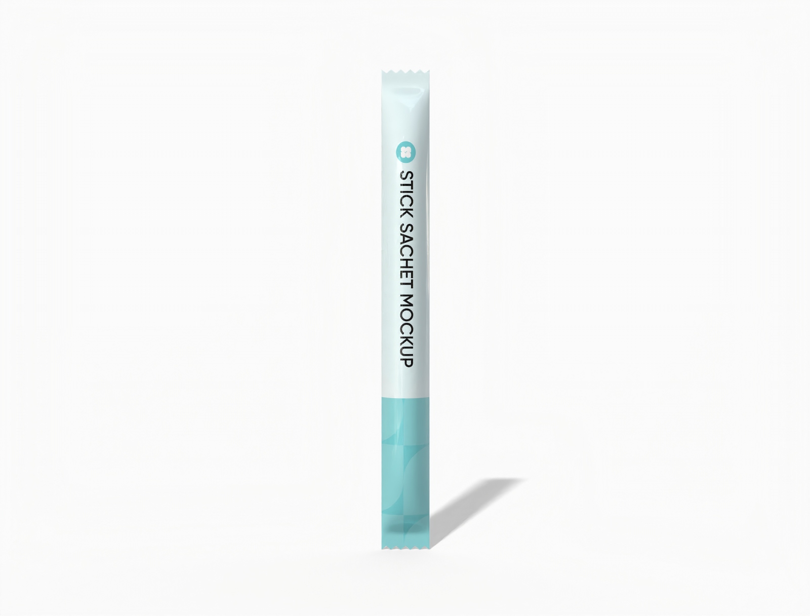 Stick sachet packaging mockup