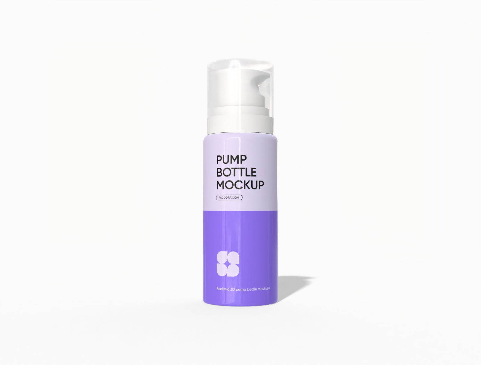 225 ml pump bottle mockup