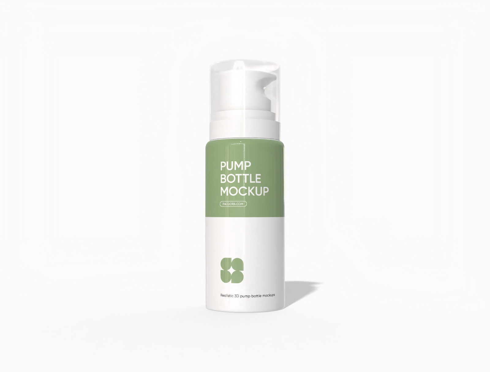 180 ml foam bottle mockup