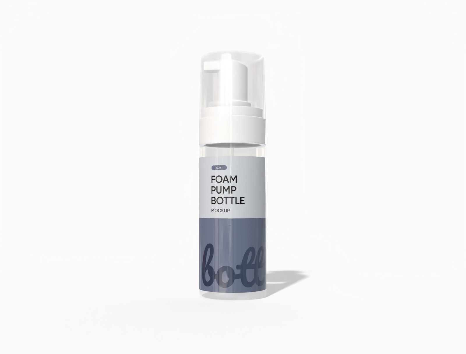 150 ml foam pump bottle mockup