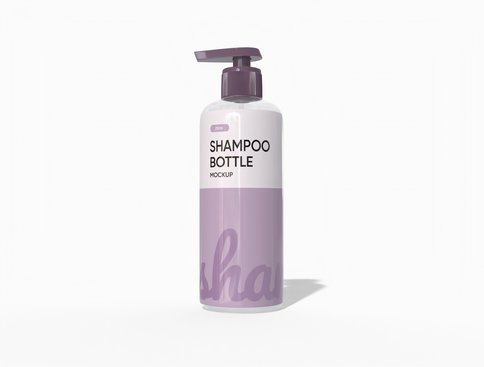 250 ml shampoo bottle mockup