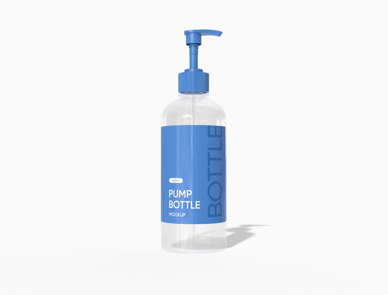 400 ml pump bottle mockup