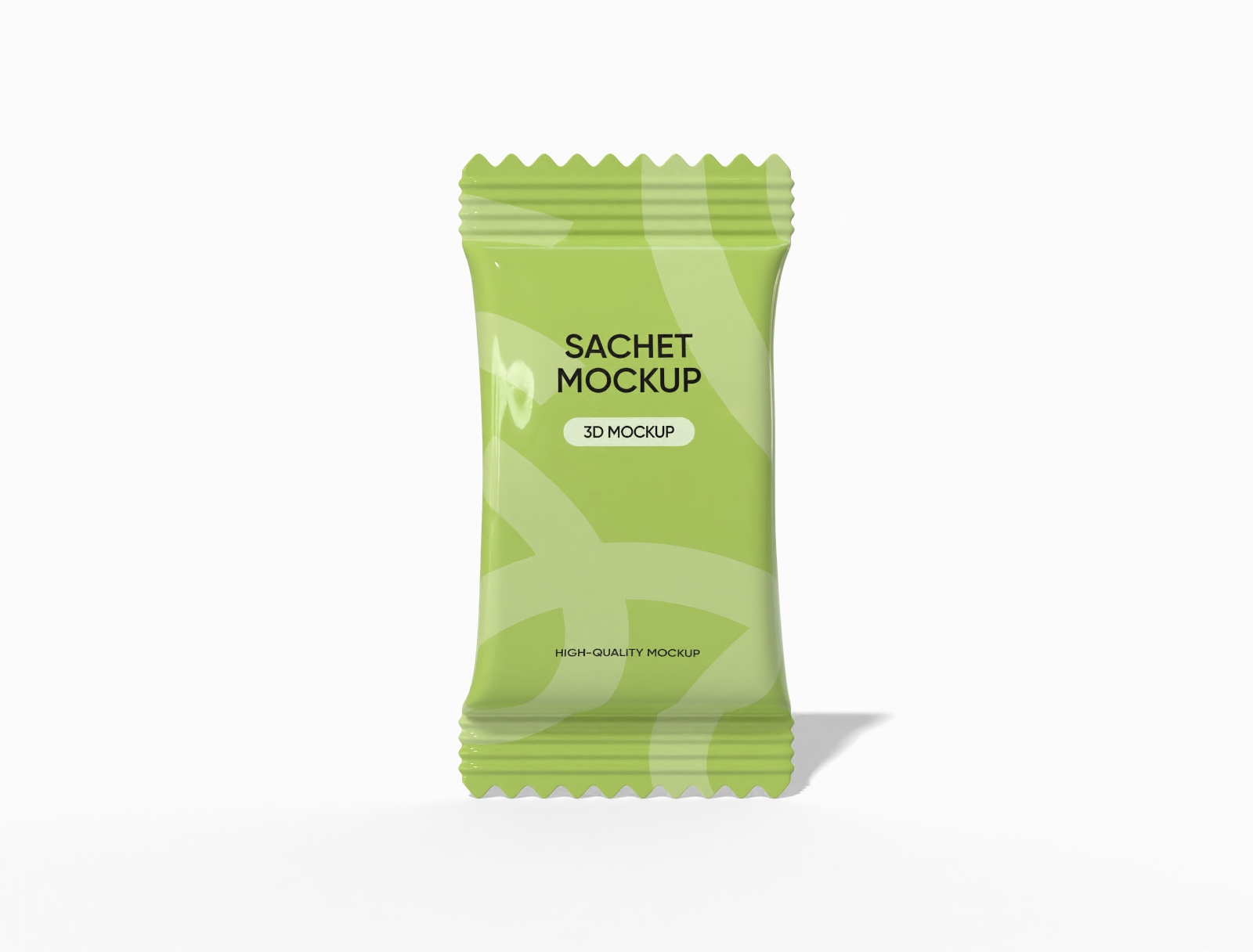 Sachet packaging mockup