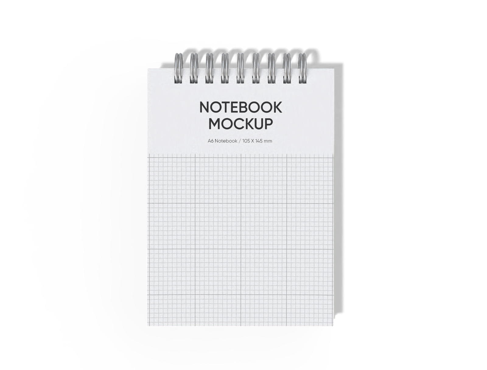 A6 notebook mockup