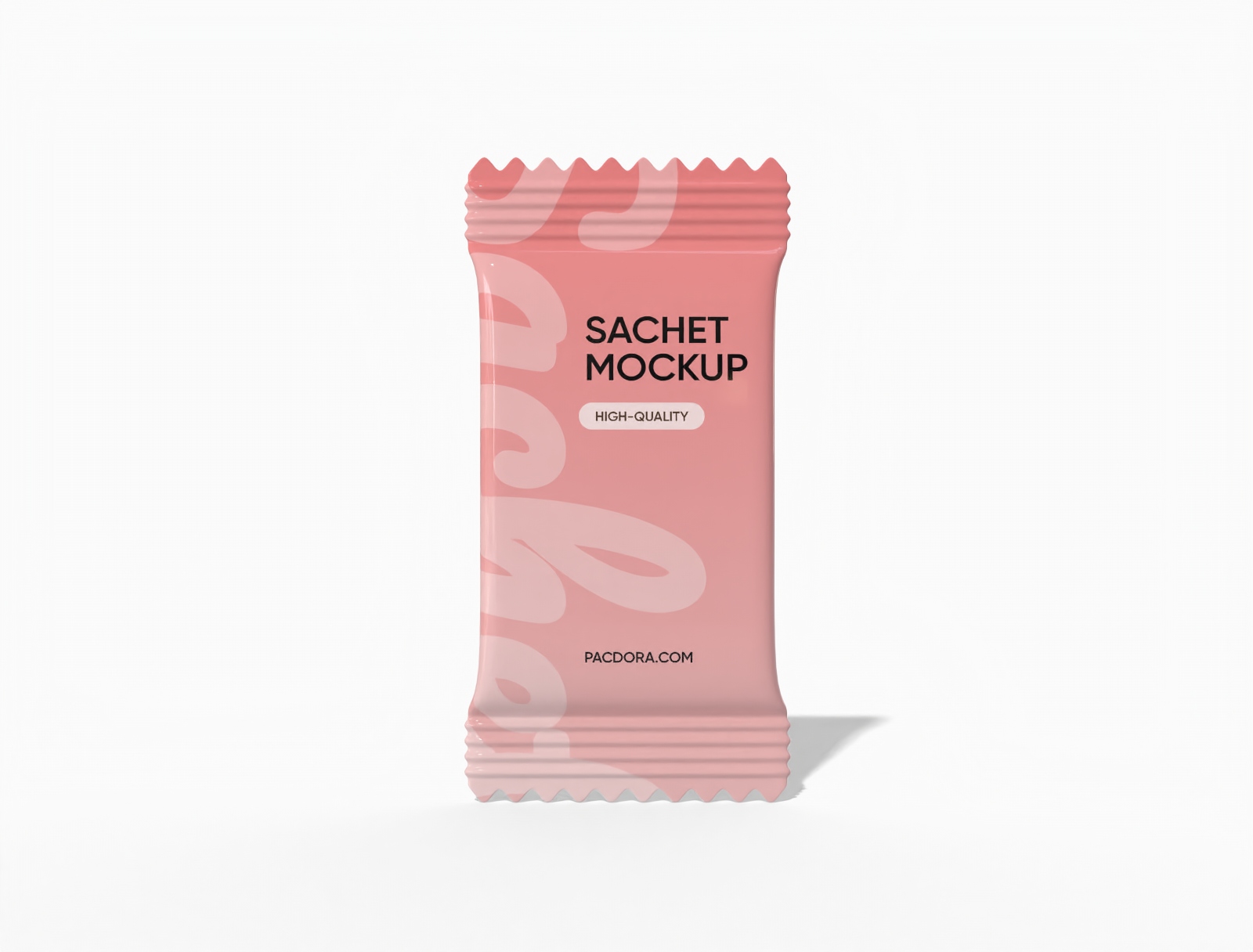 Sachet packaging mockup