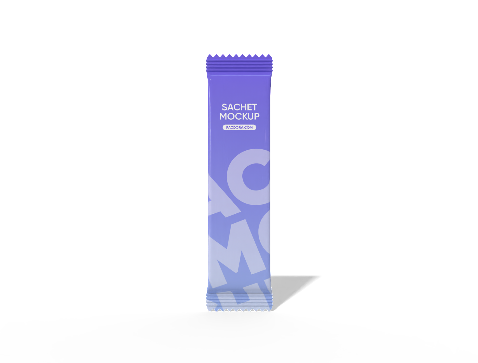 Sachet packaging mockup