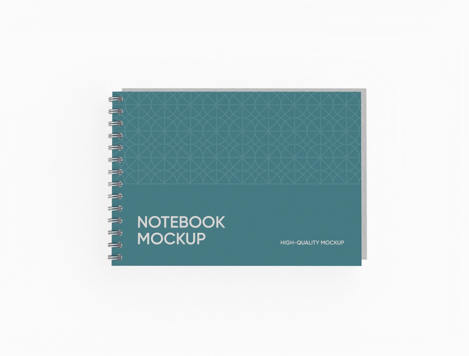 Spiral notebook mockup