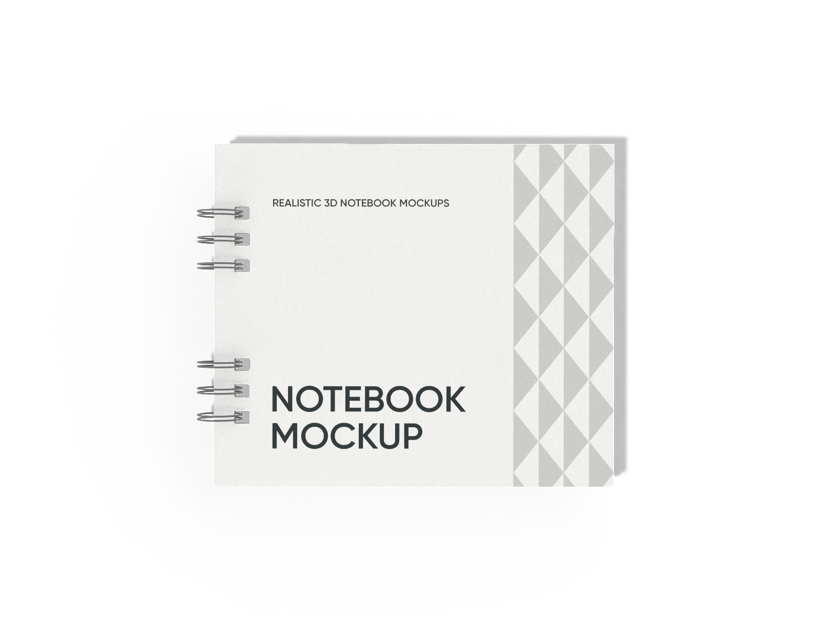 Square notebook mockup