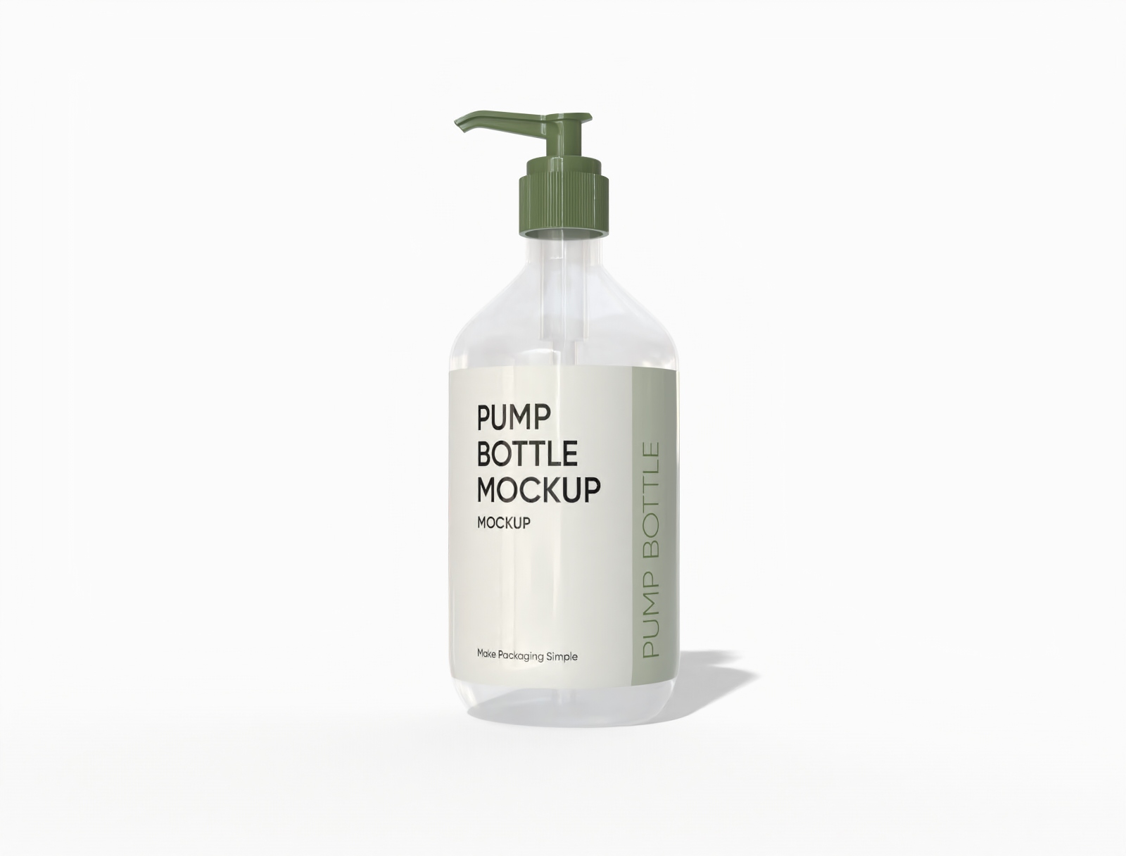 ml pump bottle mockup