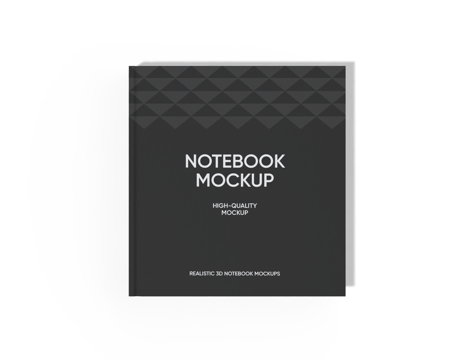 Square notebook mockup