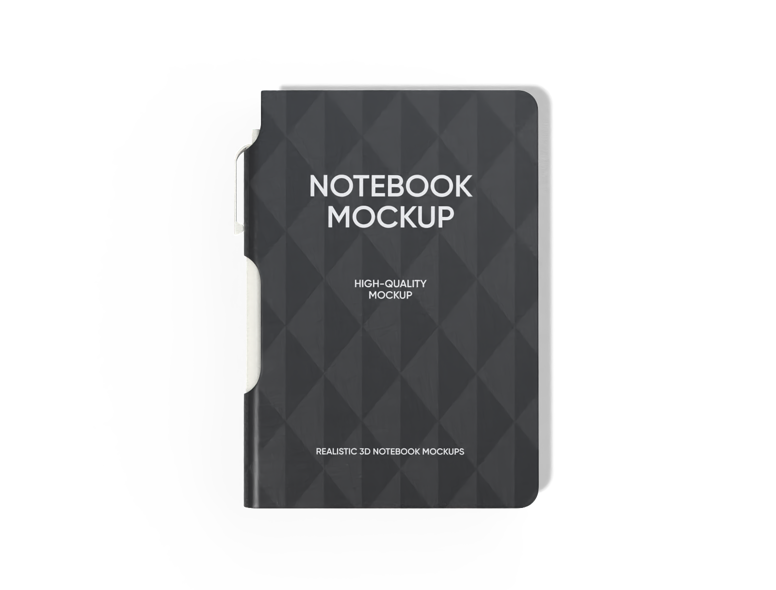 Hardcover notebook mockup
