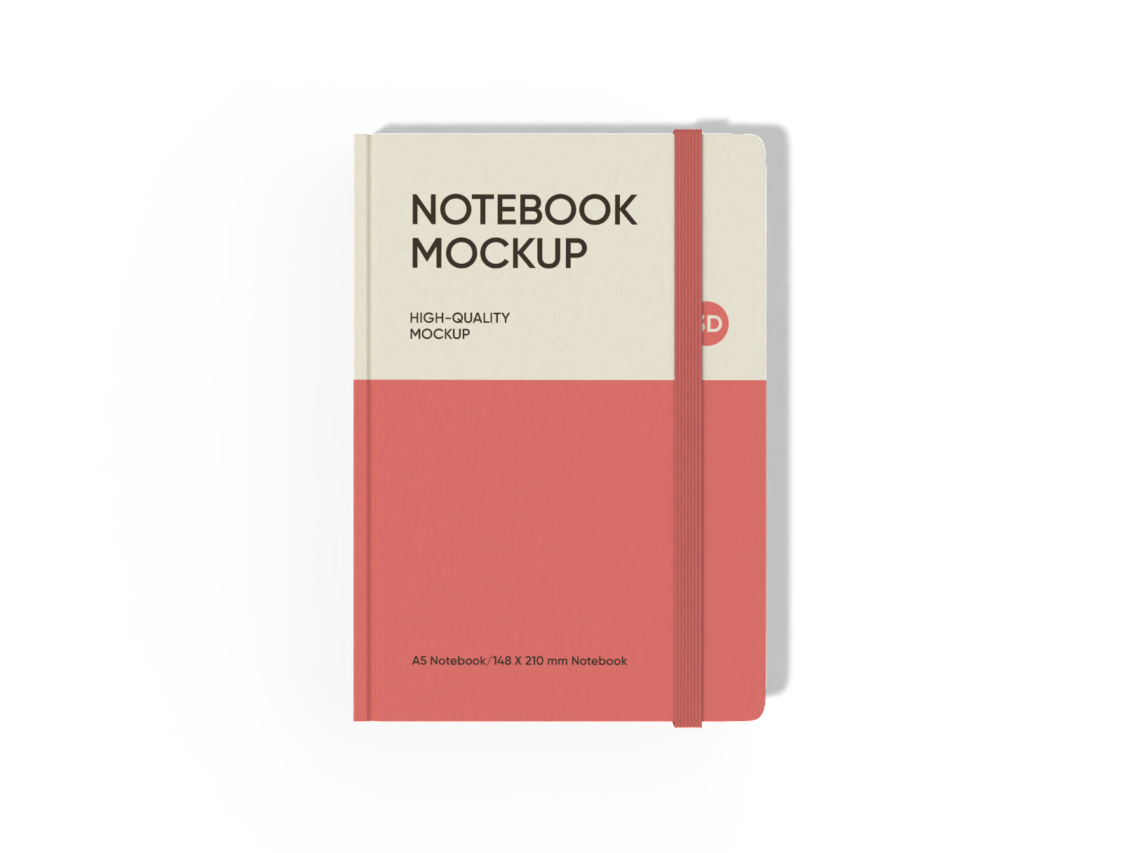 A5 notebook mockup