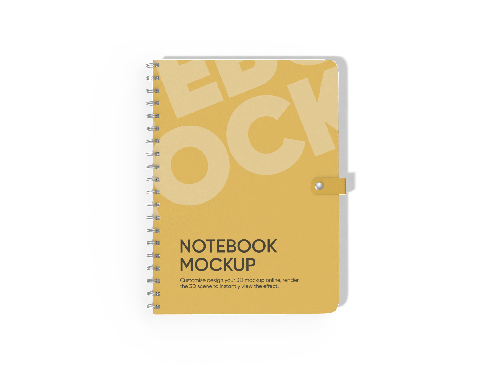 Square notebook mockup