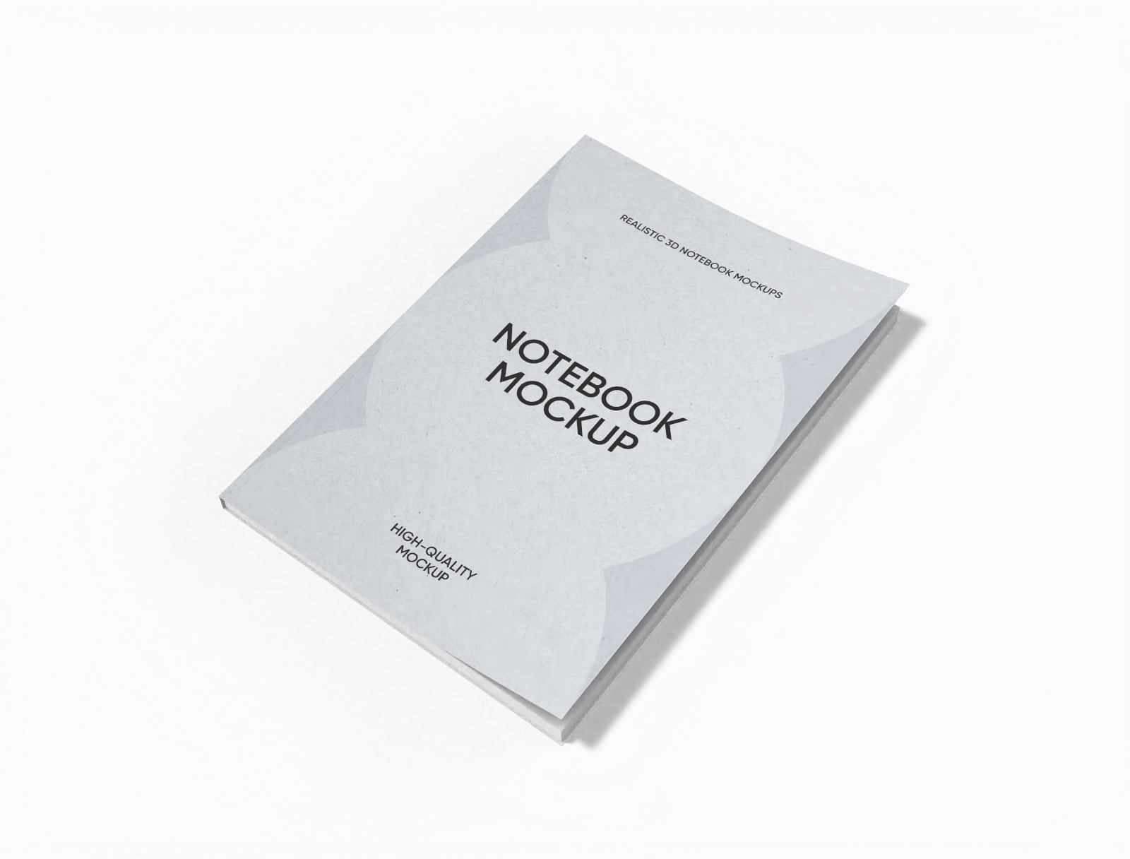 Paper notebook mockup