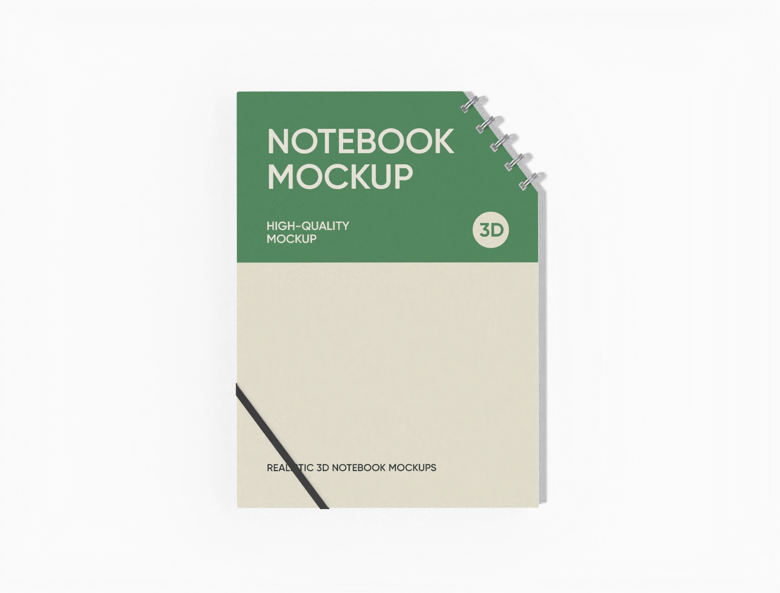 Square notebook mockup