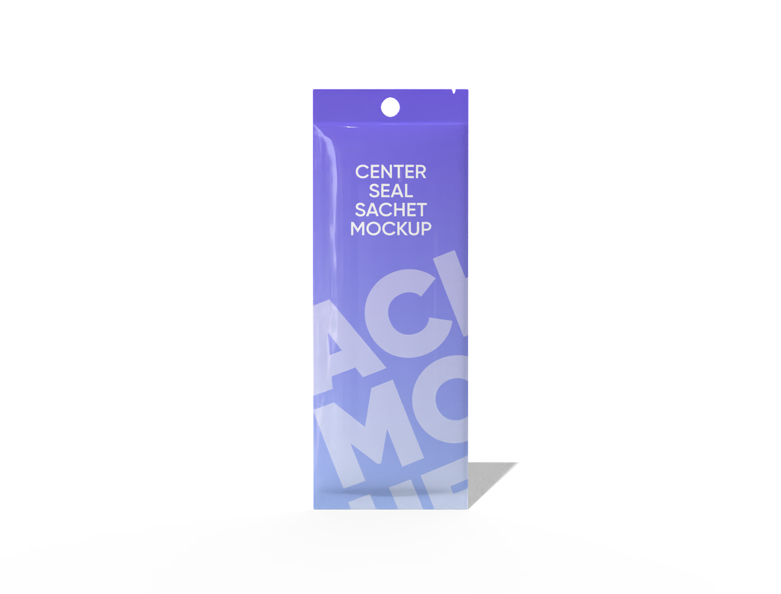 Stick sachet packaging mockup