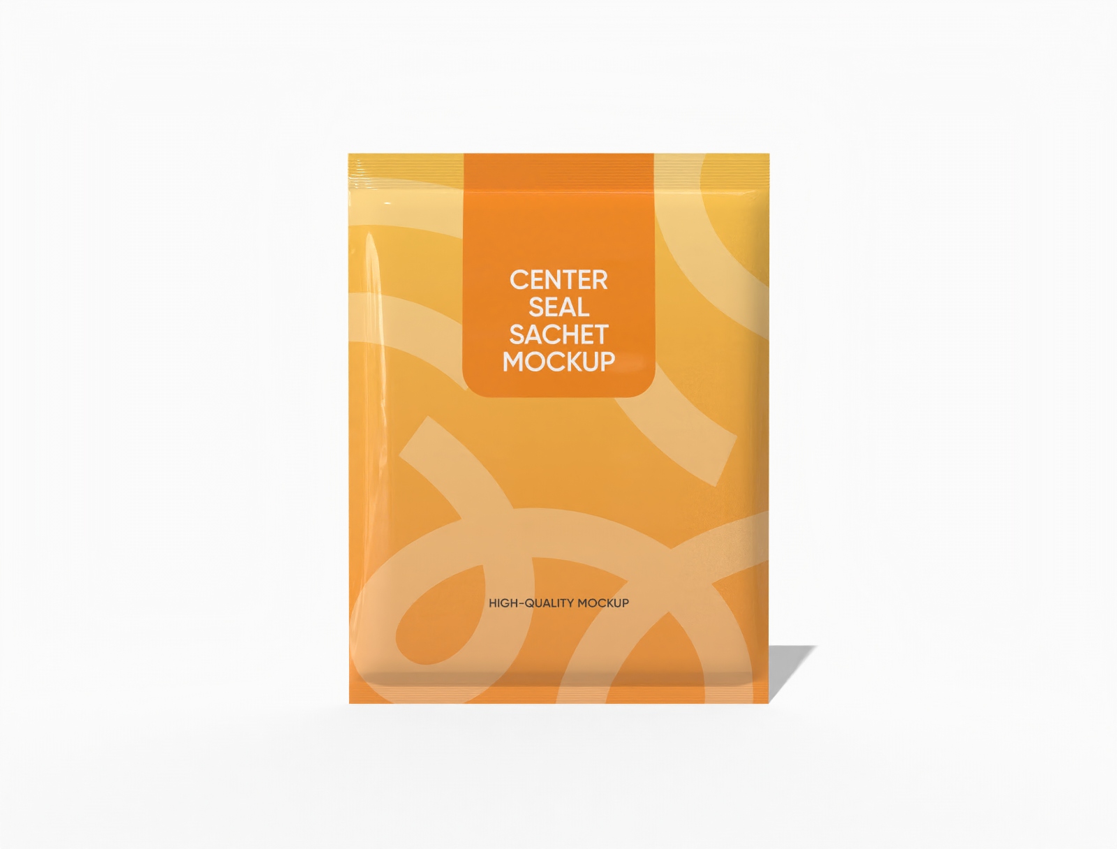 Sachet packaging mockup