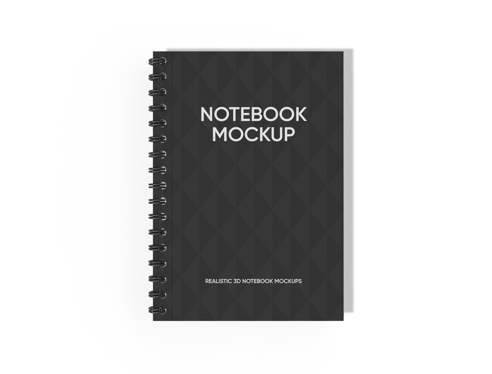 Wire bound notebook mockup