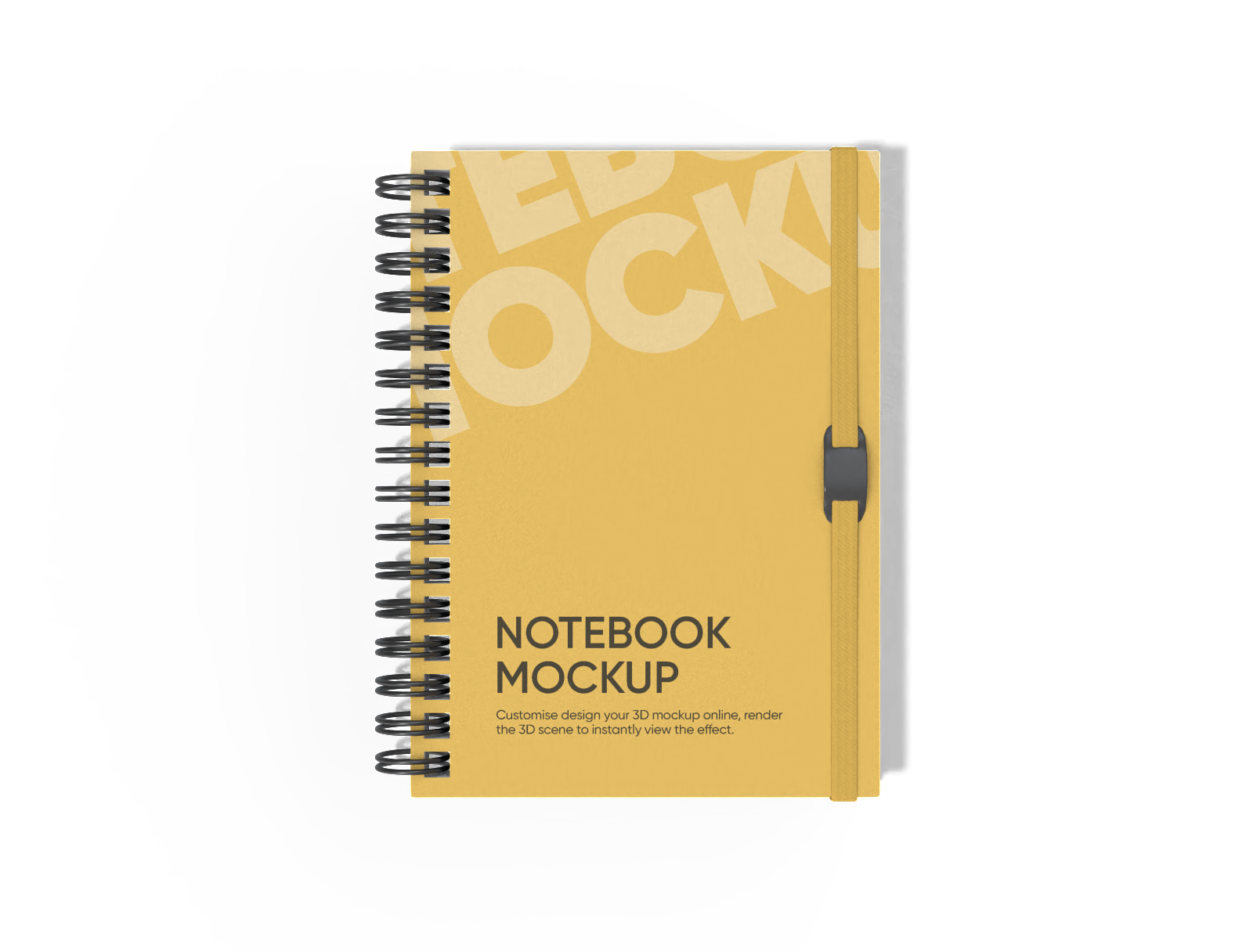 Square notebook mockup