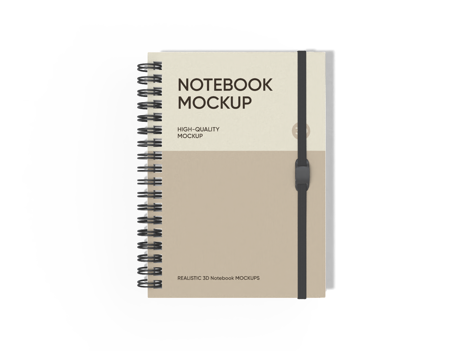 Square notebook mockup