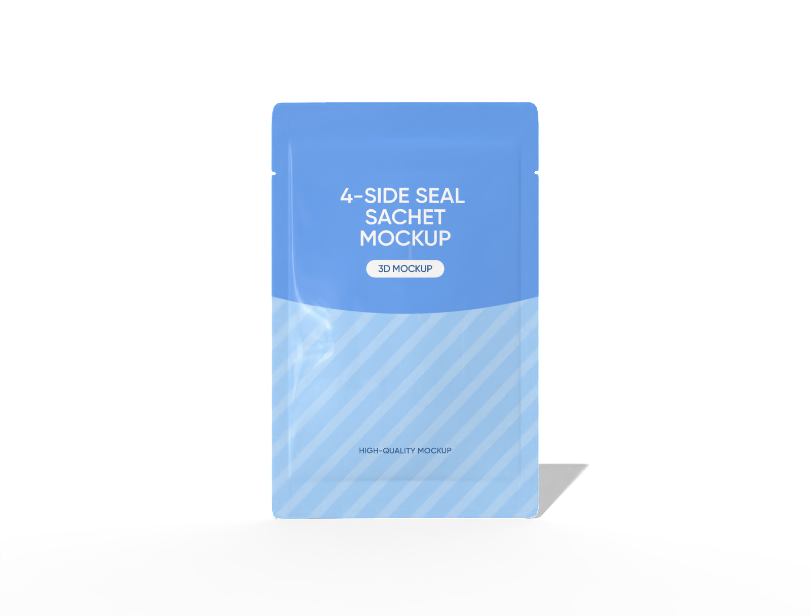 Sachet packaging mockup