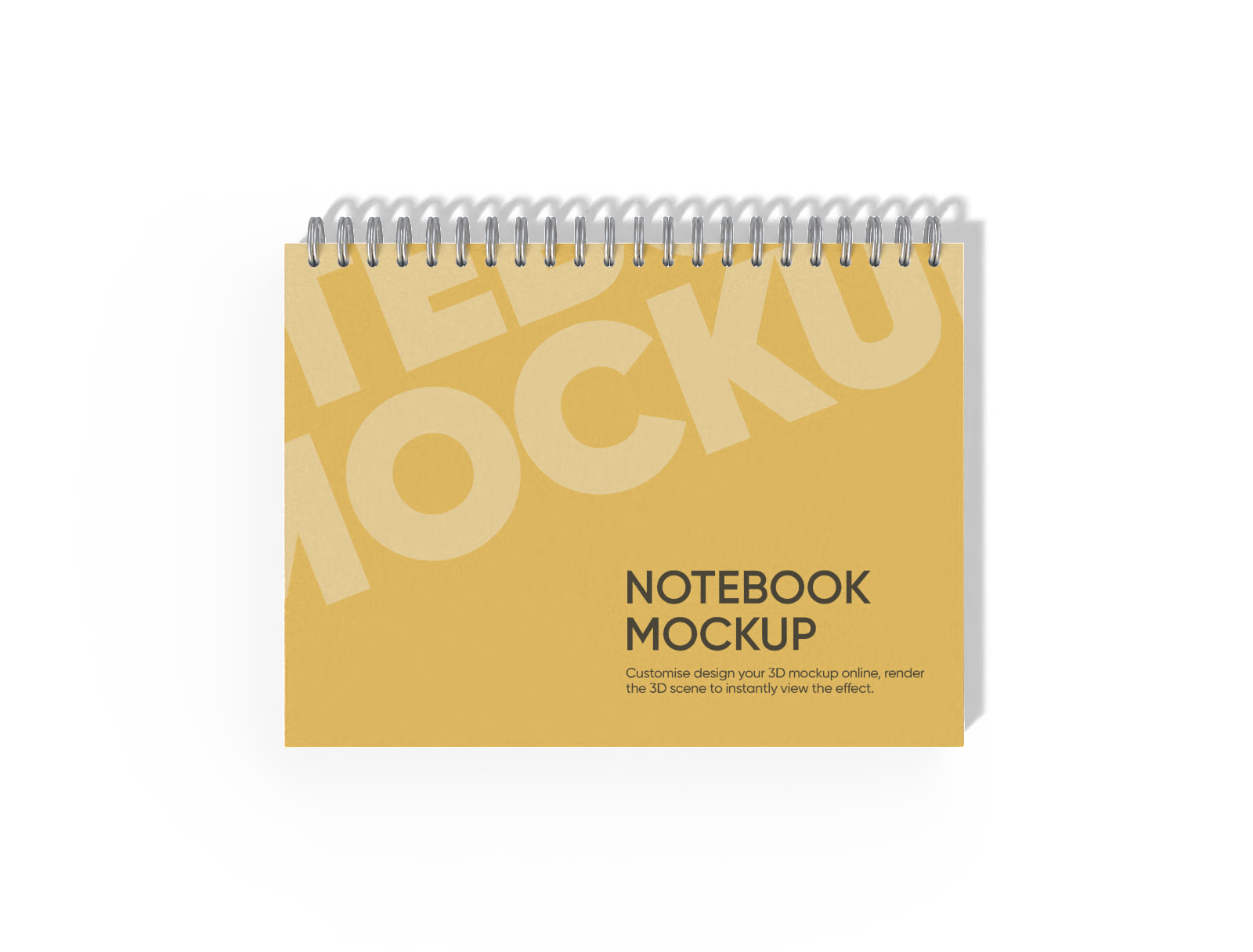 Notebook mockup