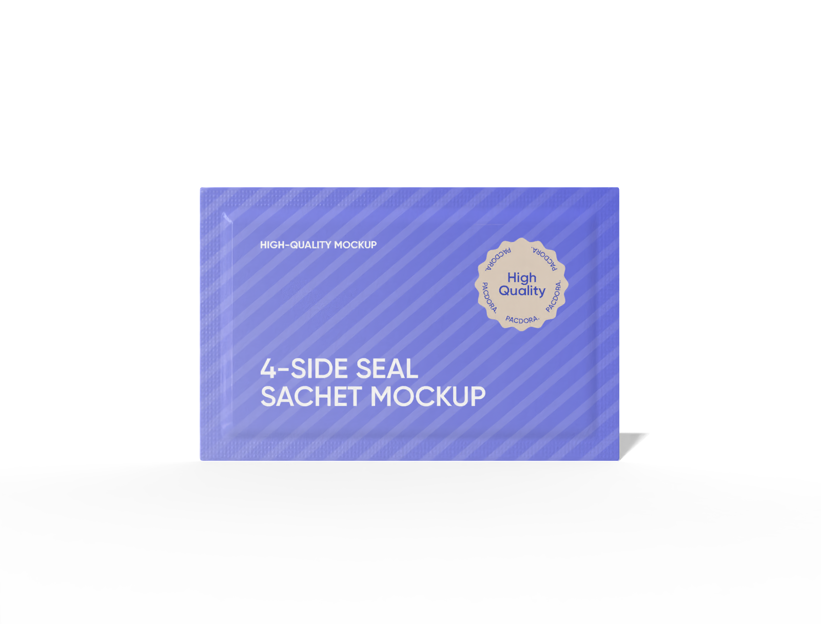 Sachet packaging mockup