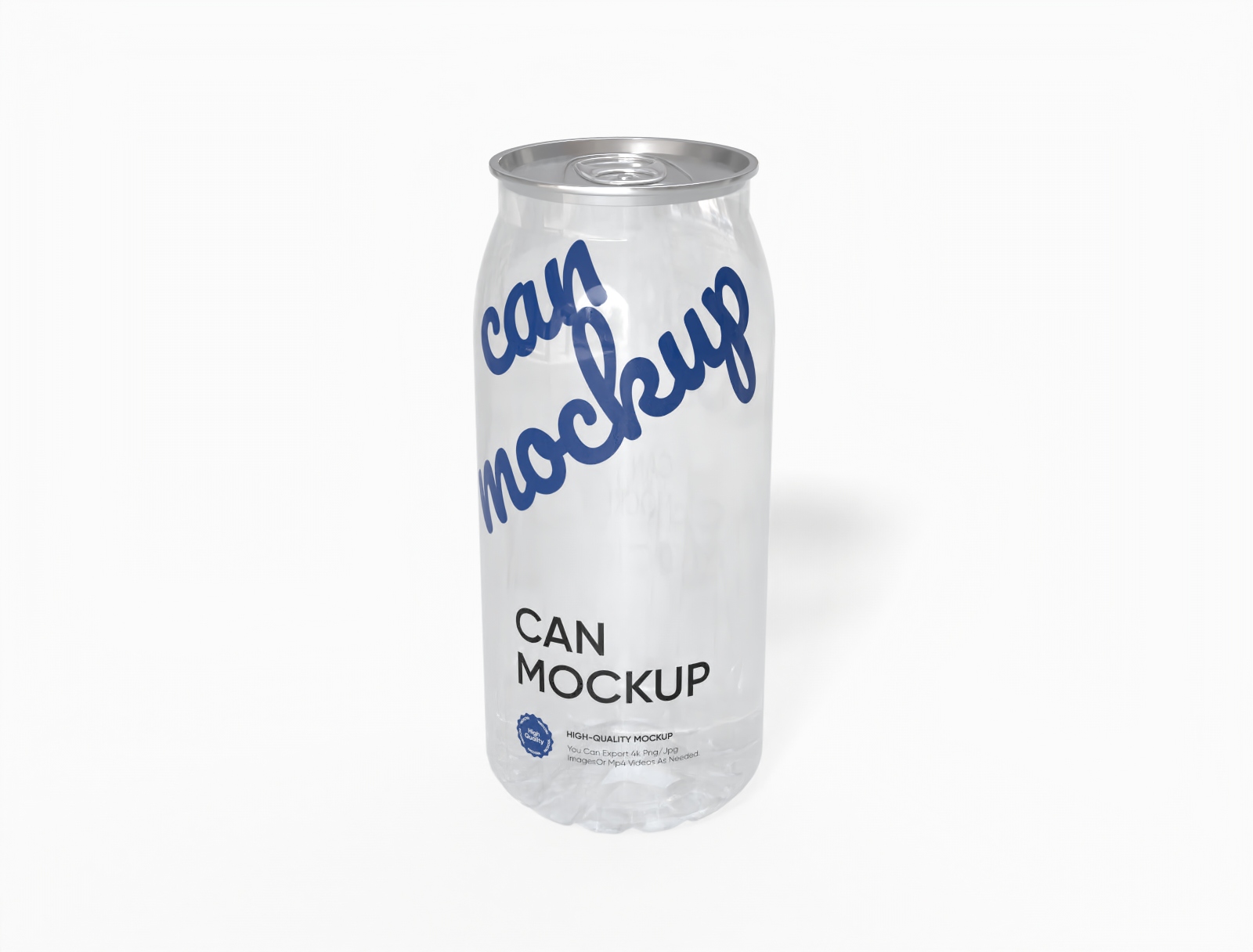 Slim soda can mockup