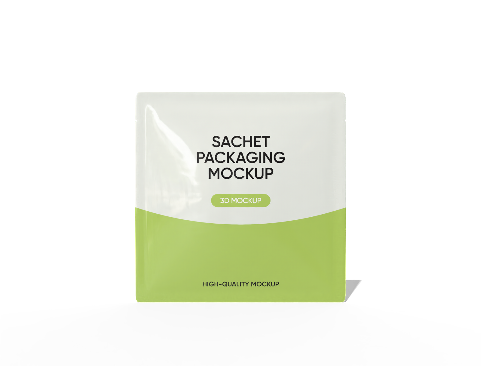 Sachet packaging mockup