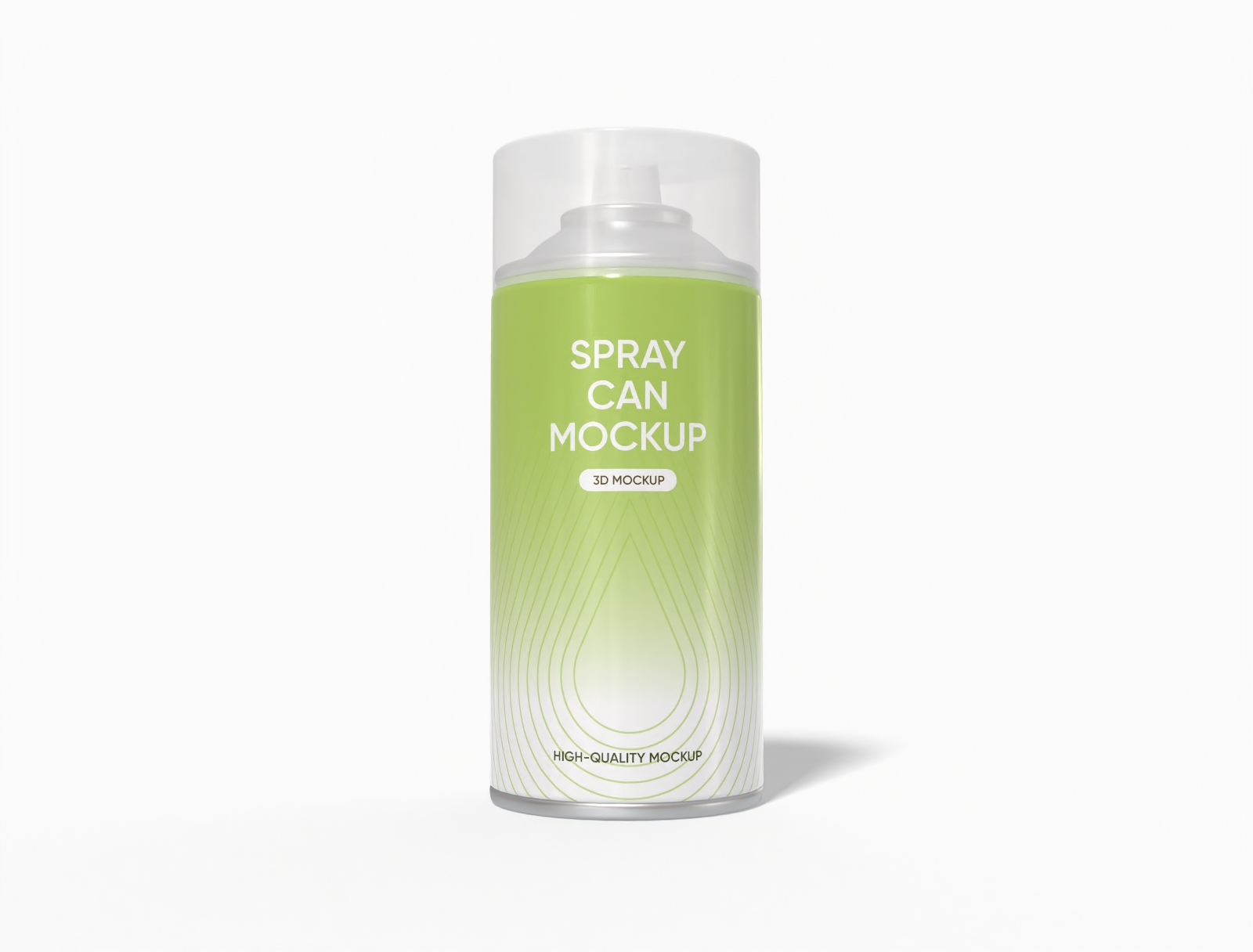 Aerosol spray can mockup