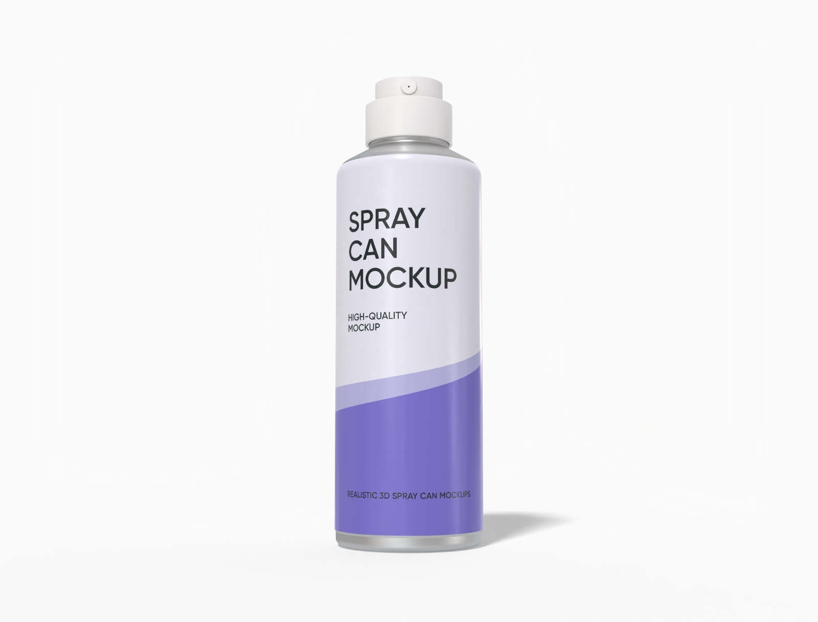 Tall spray can mockup