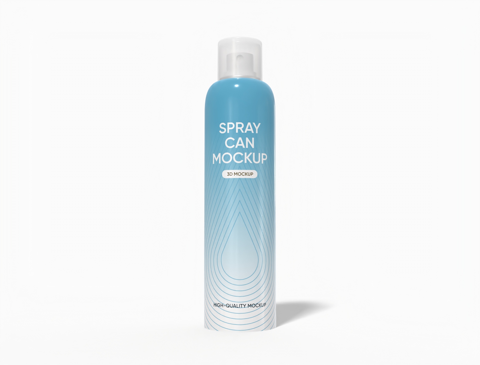 Cosmetic spray can mockup