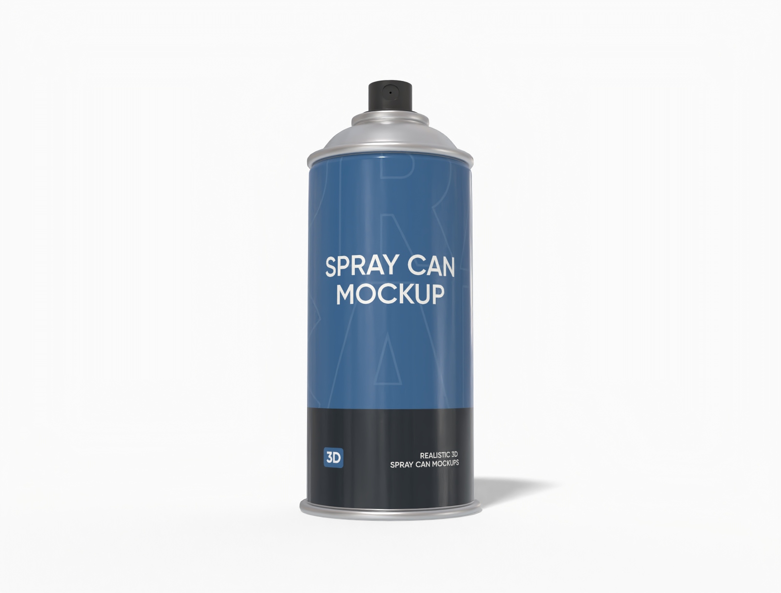 Aerosol spray can mockup