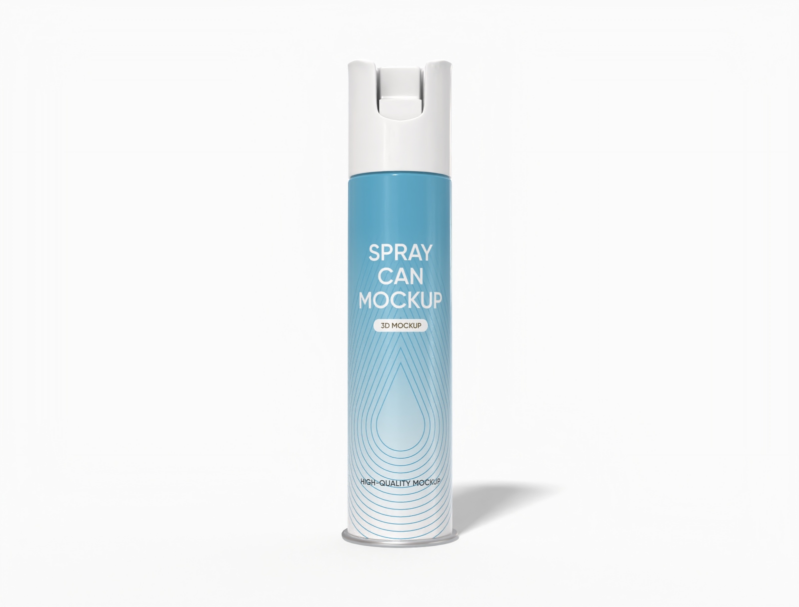 Aerosol spray can mockup