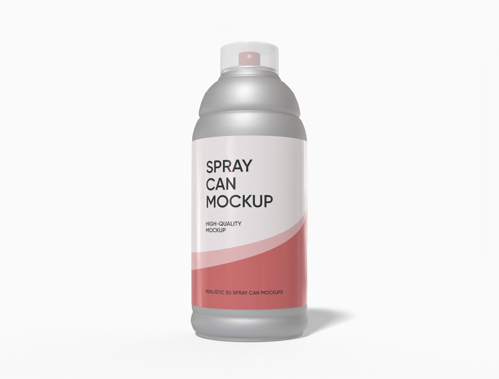 Aerosol spray can mockup
