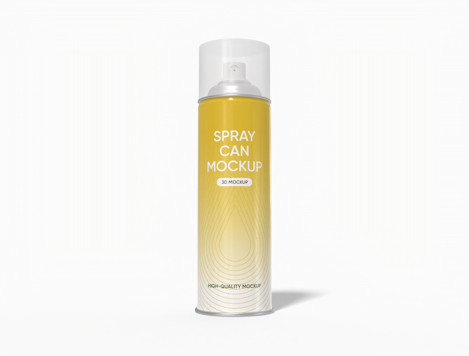 Aerosol spray can mockup
