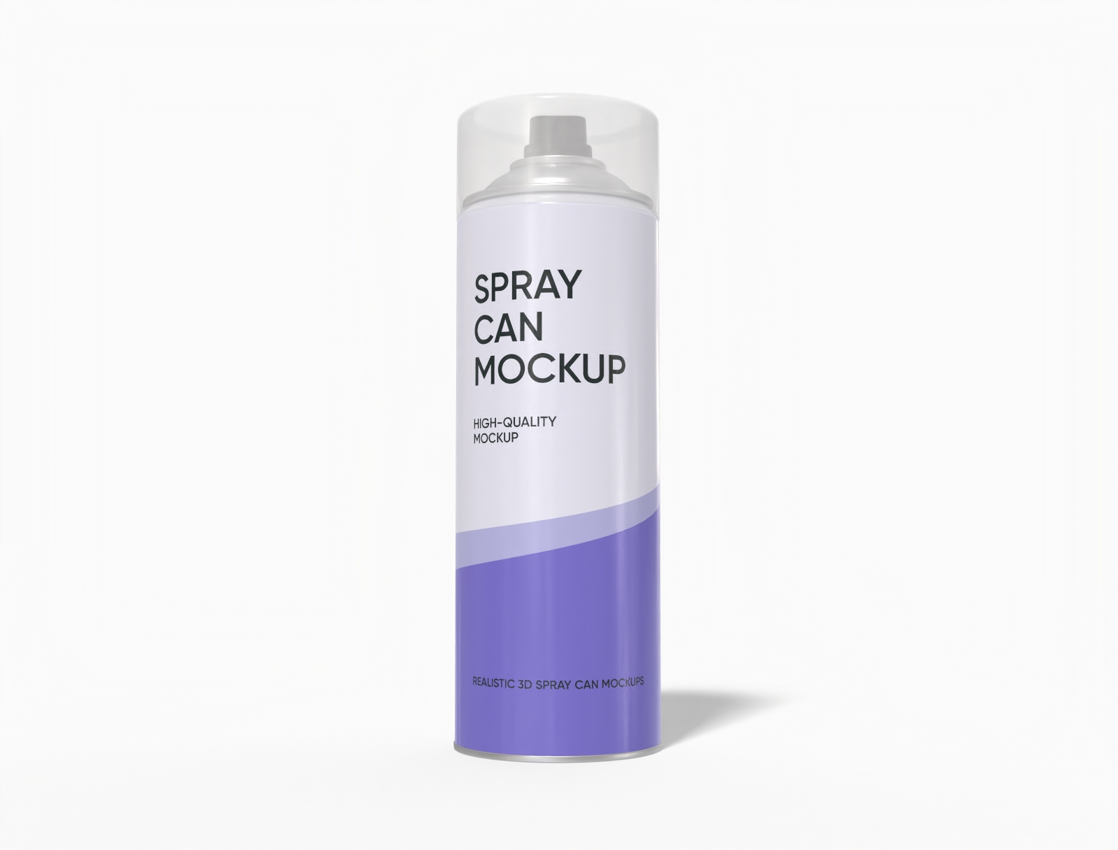 Aerosol spray can mockup