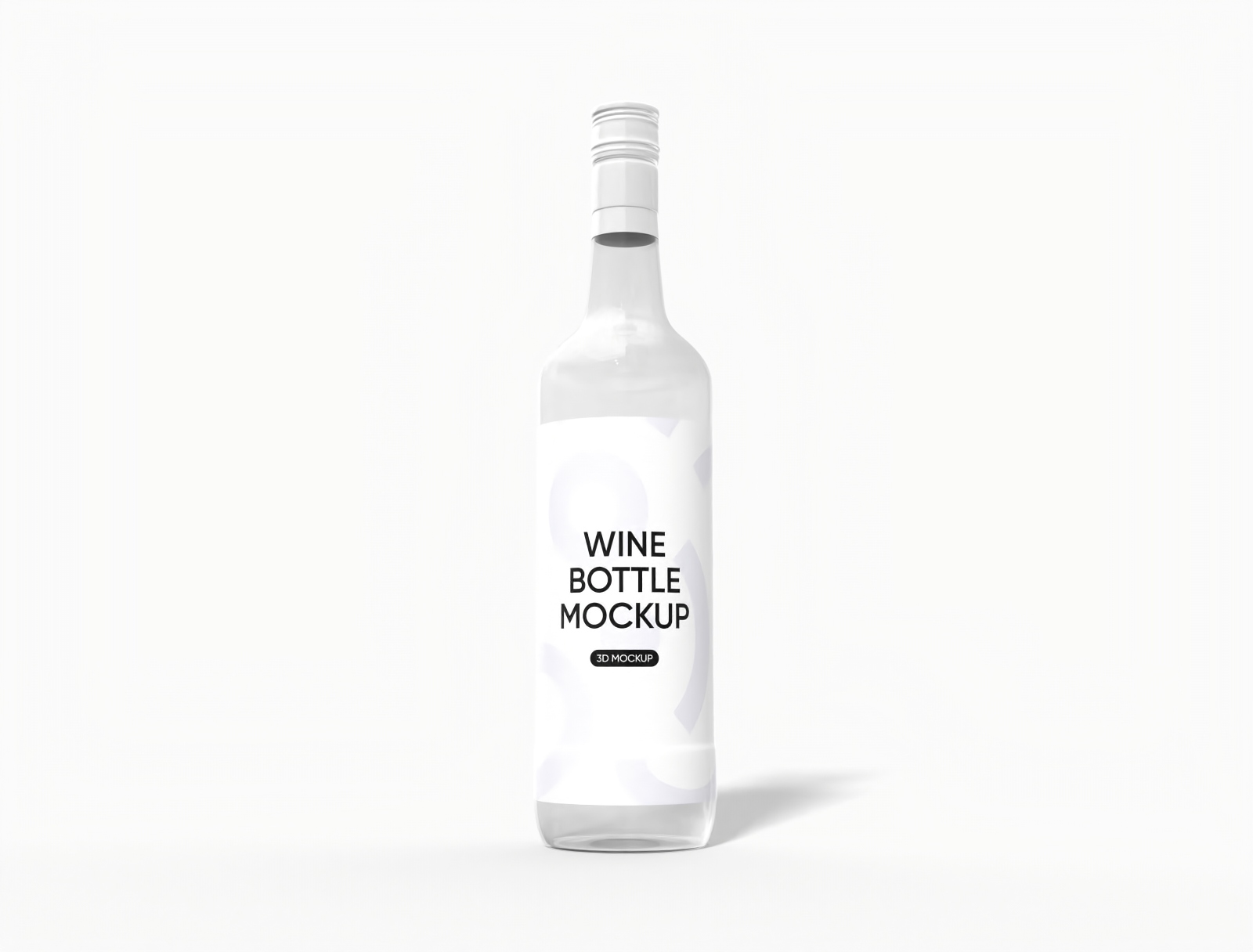Wine bottle mockup
