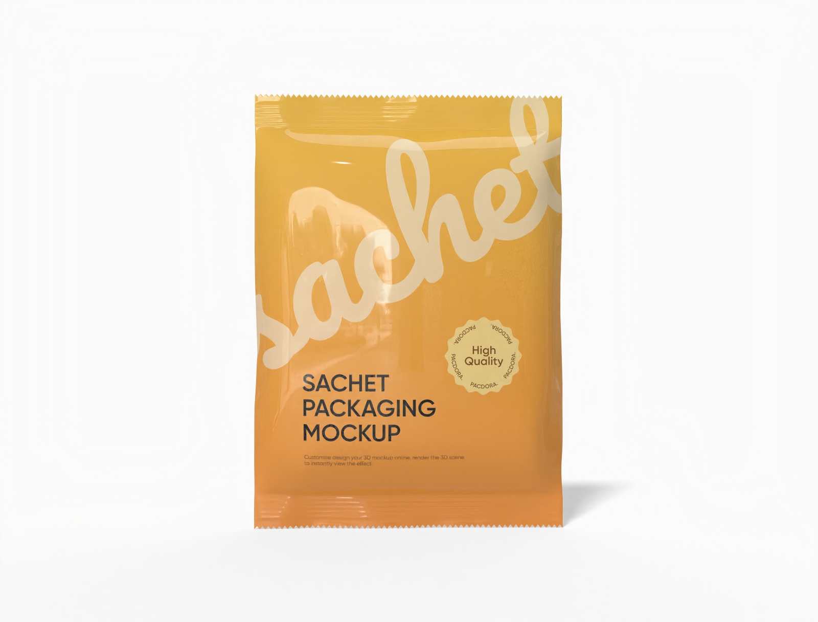 Sachet packaging mockup Sachet packaging mockup
